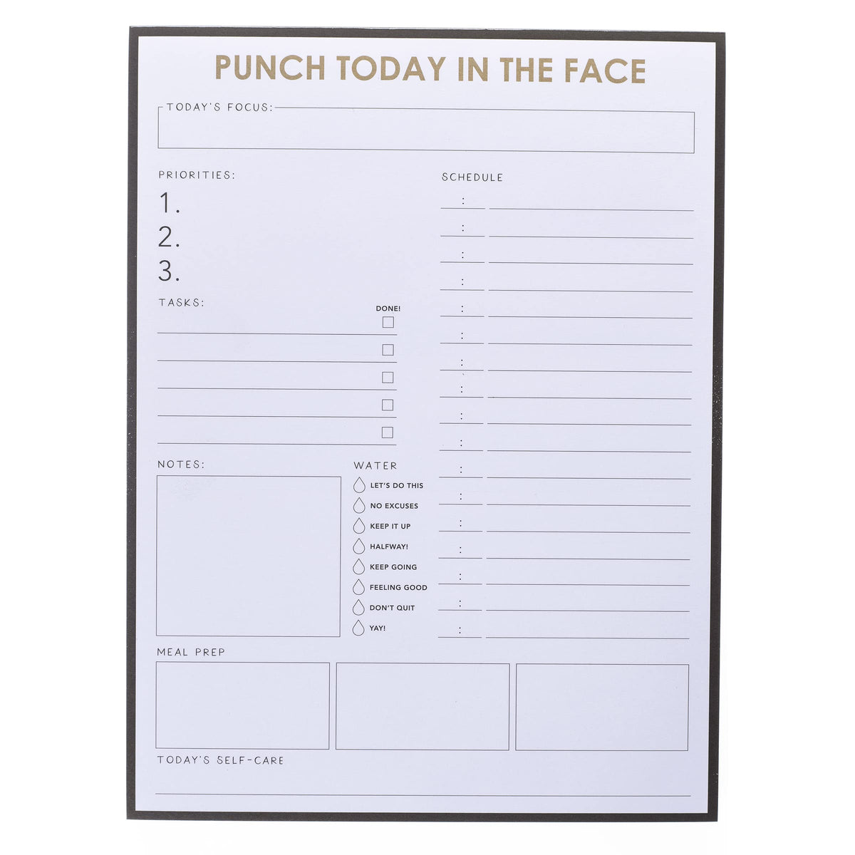 Graphique Large Notepad, Brush Strokes – 6" x 8", Cute Notepad with 150 Tear-Off Sheets, Features the Word “Notes” on Every Page – Perfect for Note Taking, List Making, and More