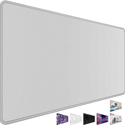 31.5" x 15.7" Waterproof Fabric Desk Pad Large Mouse Pad Office Game, Black