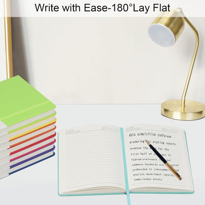 ZCZN 8 Pack Lined Journal Notebooks for Work, 5.5"x8.3", 192 Pages,8 Colors