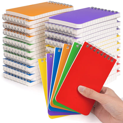 Pocket Notebook 3x5 Inch, 42Packs Mini Top Bound Spiral Notepads Bulk