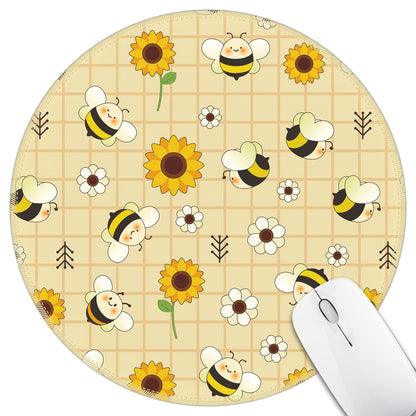 Hancynir Funny Mouse Pad for Desk, Cute Dumpster on Fire Round Mousepad
