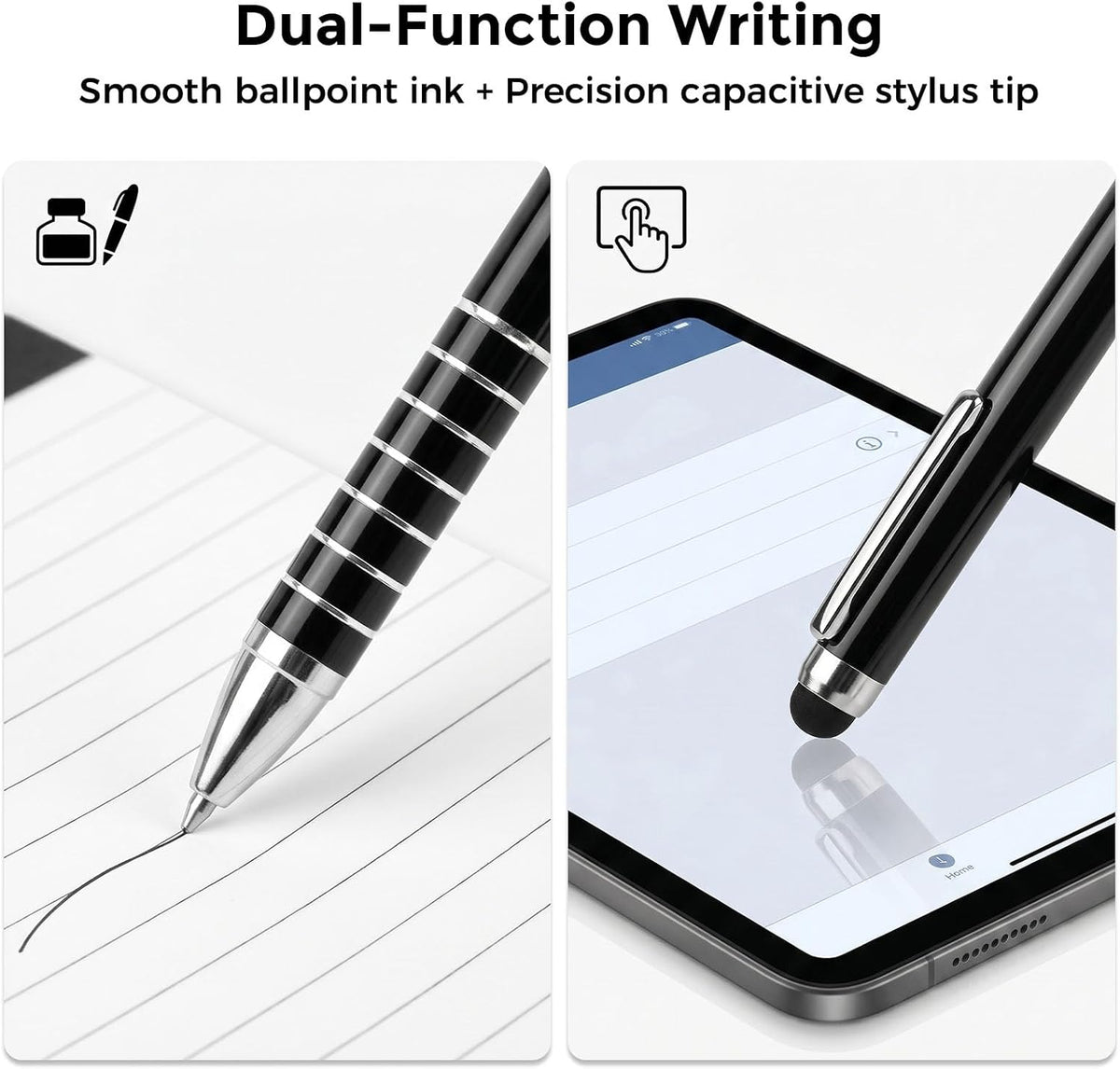 Koogel 11PCS Mini Pocket Notepad Holder Set, 3.4 x 5.5 Inch Small Notepad with Pen and 9 Memo Book Refills Server Lined Papers Desk Notepads for Office Supplies, Writing and Memo pads 30 Sheets Each