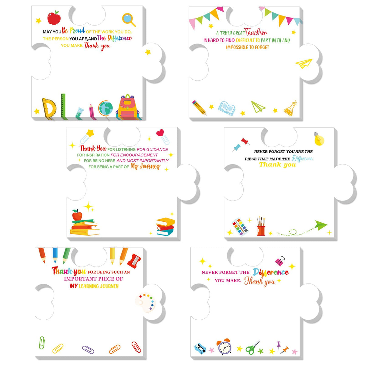 Yinder 24 Pads Animal Sticky Notes, Cute Cartoon Memo Self Adhesive