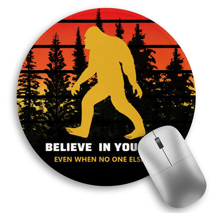 Inspirational Quote Work Mouse Pad, Positive Small Round Mousepad