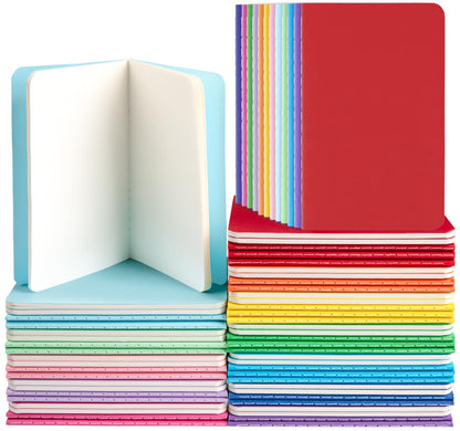 Oucaru 16PCS Mini Notebooks Bulk, Small Pocket Notebook, 3.5"x5.5" Blank