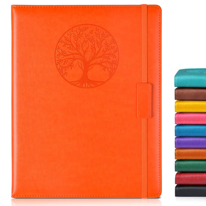 Biuwory Leather Journal Notebook,256 Thick Lined Pages,Hardcover 5.7"×8.3"