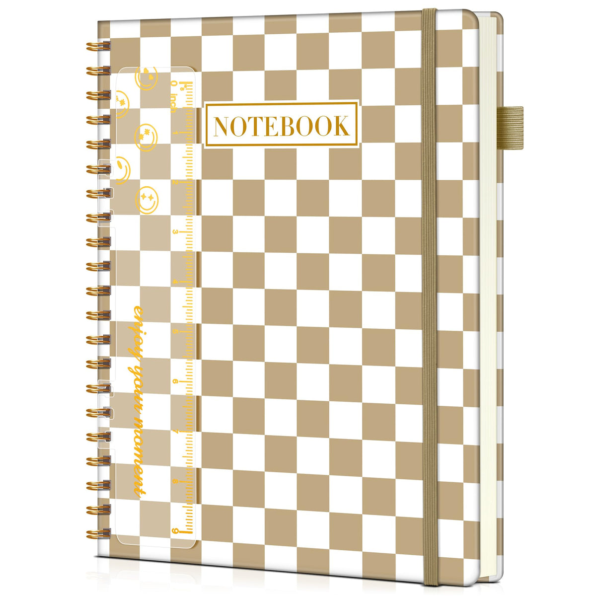 Spiral Notebook Journal 8.5” x 11”, A4 Large Notebooks for Women Men, College Ruled Lined Journal, 100 GSM Paper, Hardcover Spiral Bound Journals for Work School Writing Note Taking Business, Purple