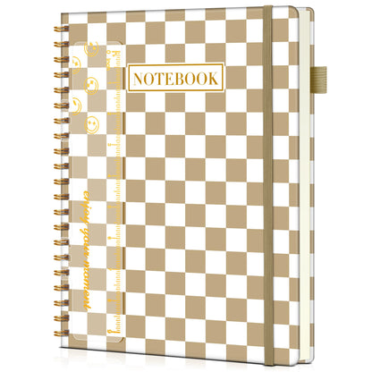 Spiral Notebook Journal 8.5” x 11”, A4 Large Notebooks for Women Men, College Ruled Lined Journal, 100 GSM Paper, Hardcover Spiral Bound Journals for Work School Writing Note Taking Business, Purple