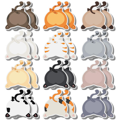 Yinder 24 Pads Animal Sticky Notes, Cute Cartoon Memo Self Adhesive