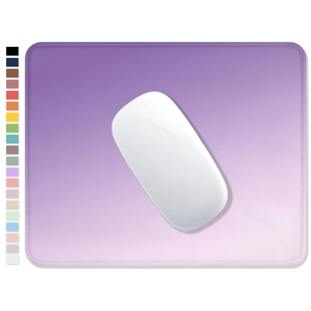 ITNRSIIET Mouse Pad with Stitched Edge Premium Textured Smooth Precise Operation Waterproof Washable Non-Slip Rubber Base Desktop Protection Mat, 10.2×8.3×0.12 inches, Palm Texture