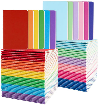Oucaru 16PCS Mini Notebooks Bulk, Small Pocket Notebook, 3.5"x5.5" Blank