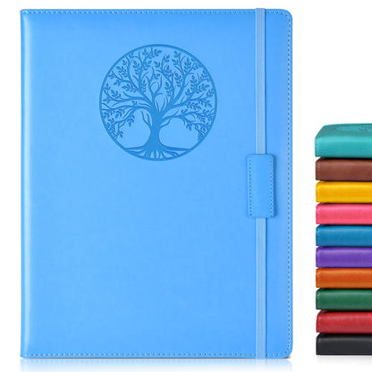 Biuwory Leather Journal Notebook,256 Thick Lined Pages,Hardcover 5.7"×8.3"