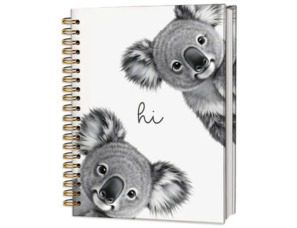 Penguin Notebook Journal,Cute Animal Notebook Journal for School Women Teen Girls Kids,Gifts for Penguin Lovers,Hardcover Spiral Notebooks for Work Notes Journaling,5.5x8.3 Inch