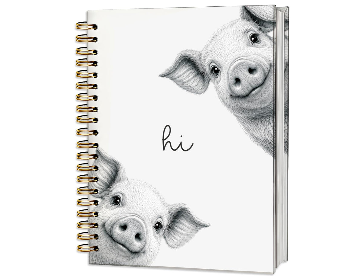 Penguin Notebook Journal,Cute Animal Notebook Journal for School Women Teen Girls Kids,Gifts for Penguin Lovers,Hardcover Spiral Notebooks for Work Notes Journaling,5.5x8.3 Inch