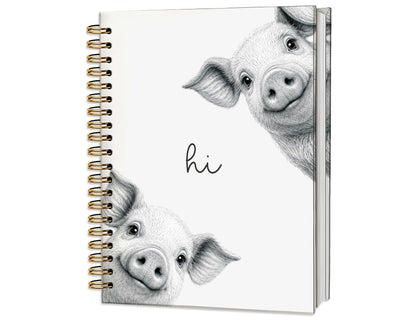 Penguin Notebook Journal,Cute Animal Notebook Journal for School Women Teen Girls Kids,Gifts for Penguin Lovers,Hardcover Spiral Notebooks for Work Notes Journaling,5.5x8.3 Inch