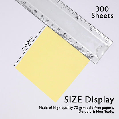 BAZIC Products Color Paper Cube with Tray, 300 Sheets, 2.95 in