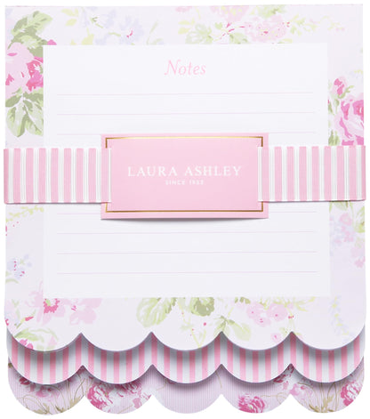 Laura Ashley 3-in-1 Layered Notepad 6.5x7.5 in 150 Lined Tear-Off Sheets