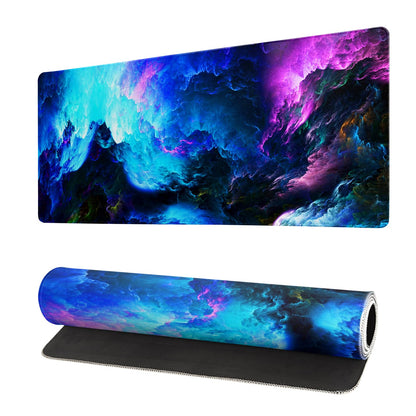 Topographic Contour Extended Big Mouse Pad Large,Gaming Mouse Pad Desk Pad,27.6x11.8 Inch Long Computer Keyboard Mouse Mat Mousepad with 3mm Non-Slip Base and Stitched Edge for Gaming and Office
