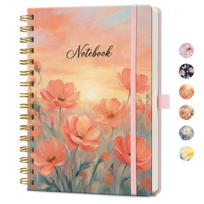 AHGXG Spiral Journal Notebook, 160 Lined Pages, A5 Size (5.7'' x 8.3'')