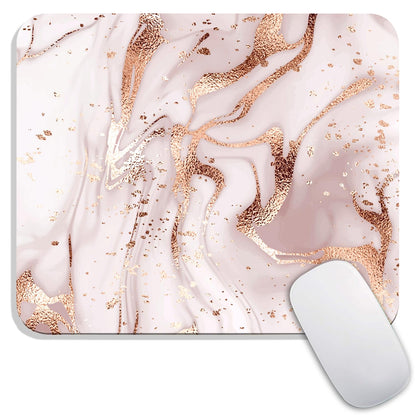 Square Mouse Pad Beautiful Flowers Plants, Personalized Premium-Textured Custom Mouse Mat Design, Washable Mousepad Cloth, Non-Slip Rubber Base Computer Mouse Pads for Wireless Mouse
