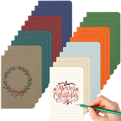 Oucaru 16PCS Mini Notebooks Bulk, Small Pocket Notebook, 3.5"x5.5" Blank