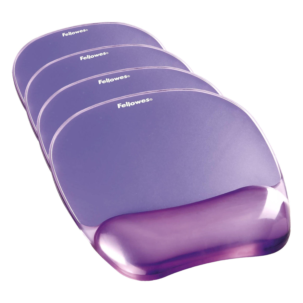 Fellowes Crystals Gel Mouse Pad Wrist Rest - Blue (91141)
