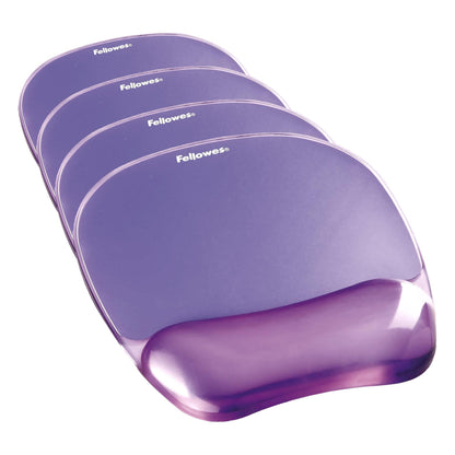 Fellowes Crystals Gel Mouse Pad Wrist Rest - Blue (91141)
