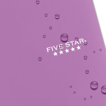 Five Star Spiral Notebook + Study App, 100 Sheets, 1 Subject, College Ruled Paper, Fights Ink Bleed, Water Resistant Cover, 820337-ECM, Purple, Pink, White & Green, 8-1/2" x 11", 4 Pack