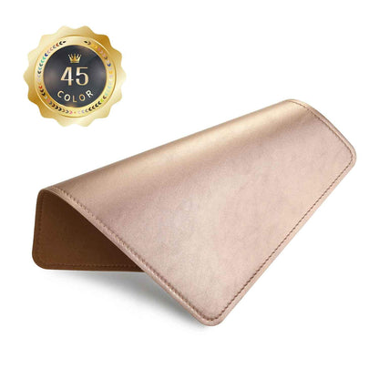 Mouse Pad，Round Mouse Pad，PU Mouse Pad，Leather Mouse Pad with Stitched Edge Micro-Fiber Base with Non-Slip Waterproof，Mouse Pad for Computers，Laptop，9 x 9 Inch (Caramel Brown)