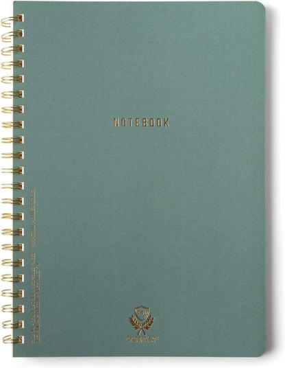 DesignWorks Ink Textured Twin Wire Notebook, Lilac, 8.25 x 11.625 in