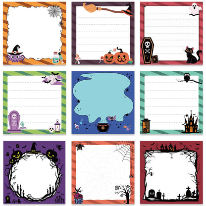 Gothic Sticky Notes 3x3 Dark Style Stationery 9-Pack