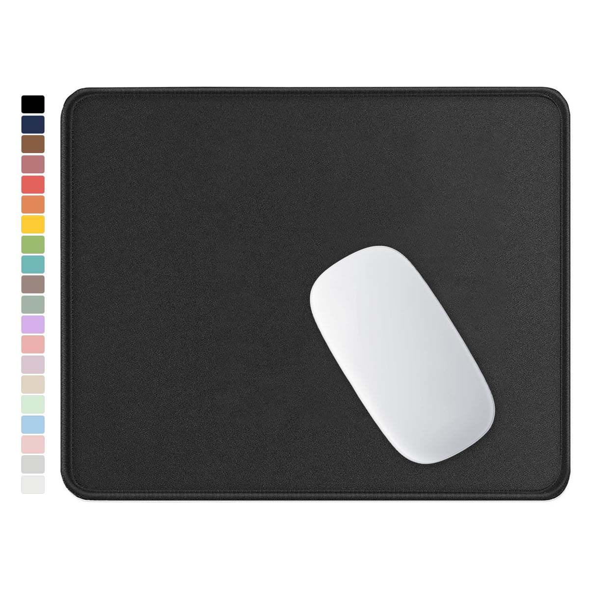Hsurbtra Mouse Pad, Premium-Textured Square Mousepad 10.2 x 8.3 Inch, Stitched Edge Anti-Slip Waterproof Rubber Pretty Cute Computer Mat for Office Gaming Laptop Women Kids Sage Green