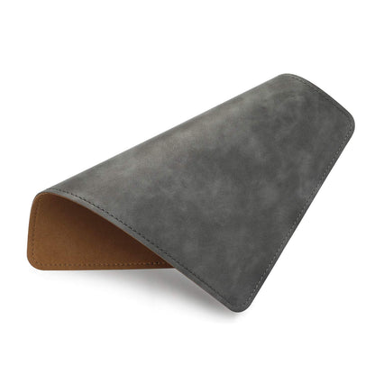 Mouse Pad，Round Mouse Pad，PU Mouse Pad，Leather Mouse Pad with Stitched Edge Micro-Fiber Base with Non-Slip Waterproof，Mouse Pad for Computers，Laptop，9 x 9 Inch (Caramel Brown)