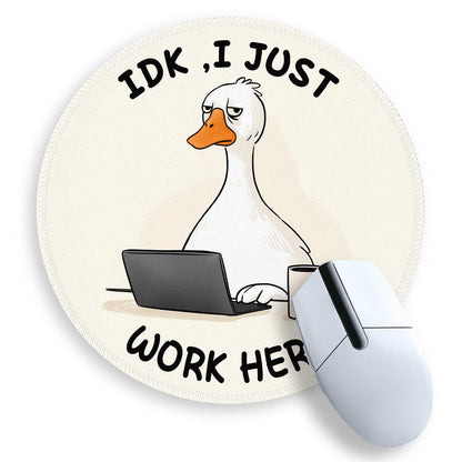 Gctriki Pink Round Mouse Pads for Desk, Cute Office Decor for Women 8.6 in
