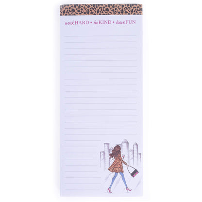 Graphique Magnetic Notepad - Peanuts Snoopy Bike Grocery and Shopping List - Fun Decorative To-Do List - Perfect House Warming Gifts - 100 Tear off Sheets (4" x 9.25" x .5")