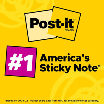 Post-it Greener Notes, 4 x 6 in, Sweet Sprinkles Collection, 5 Lined Pads