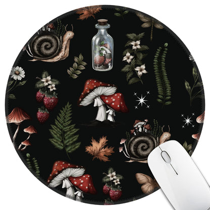 Hancynir Funny Mouse Pad for Desk, Cute Dumpster on Fire Round Mousepad