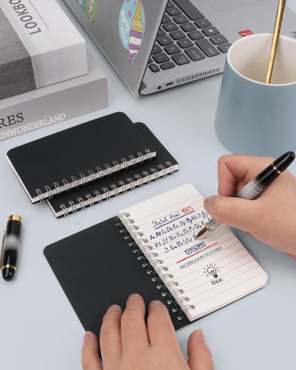 Dynta Mini Spiral Notebooks 3x5 Bulk, Pocket Notebooks Memo Pads 30 Packs