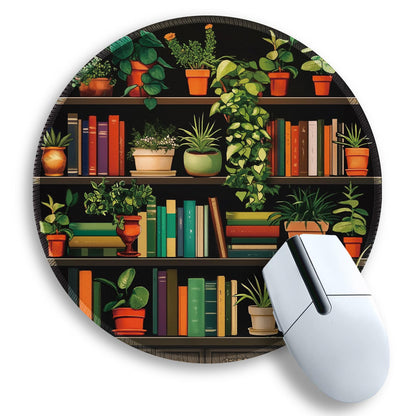 Gctriki Pink Round Mouse Pads for Desk, Cute Office Decor for Women 8.6 in