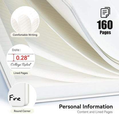 Lined Spiral Journal Notebook for Work A5, 160 Pages, Explosive Cat