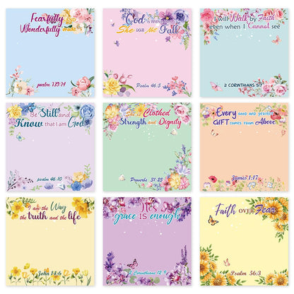 Gothic Sticky Notes 3x3 Dark Style Stationery 9-Pack