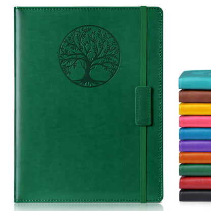 Biuwory Leather Journal Notebook,256 Thick Lined Pages,Hardcover 5.7"×8.3"