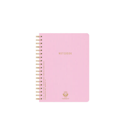 DesignWorks Ink Textured Twin Wire Notebook, Lilac, 8.25 x 11.625 in
