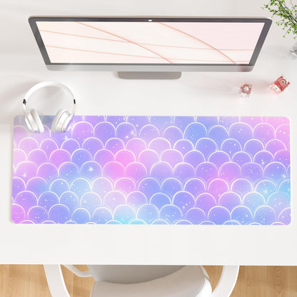 QiyI PU Leather Large Mouse Pad, Office Decor, 31.5" x 15.7", Rose Gold