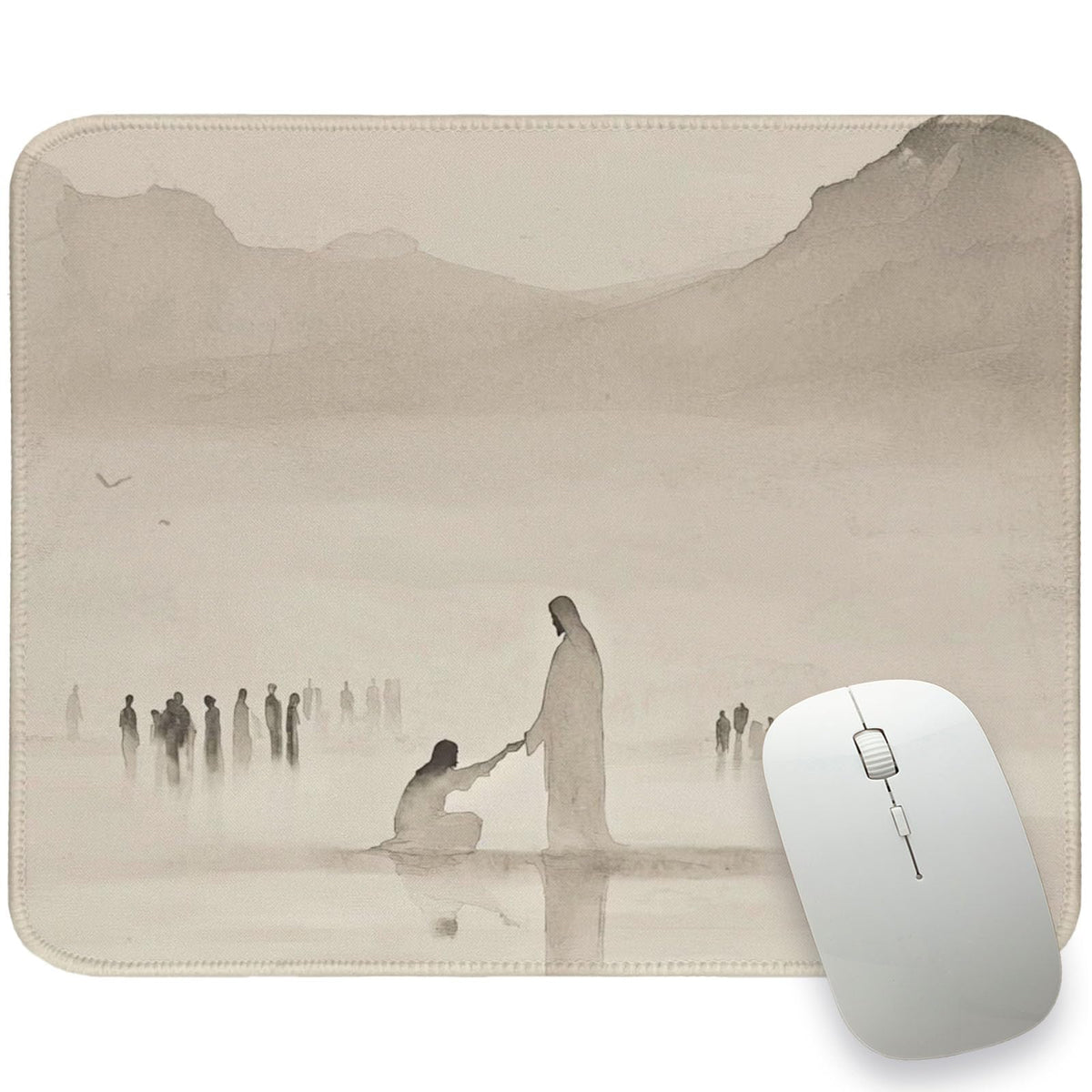 UTELKA Retro Boho Flroal Mouse Pad, Cute Mousepad for Desk Women 10x8