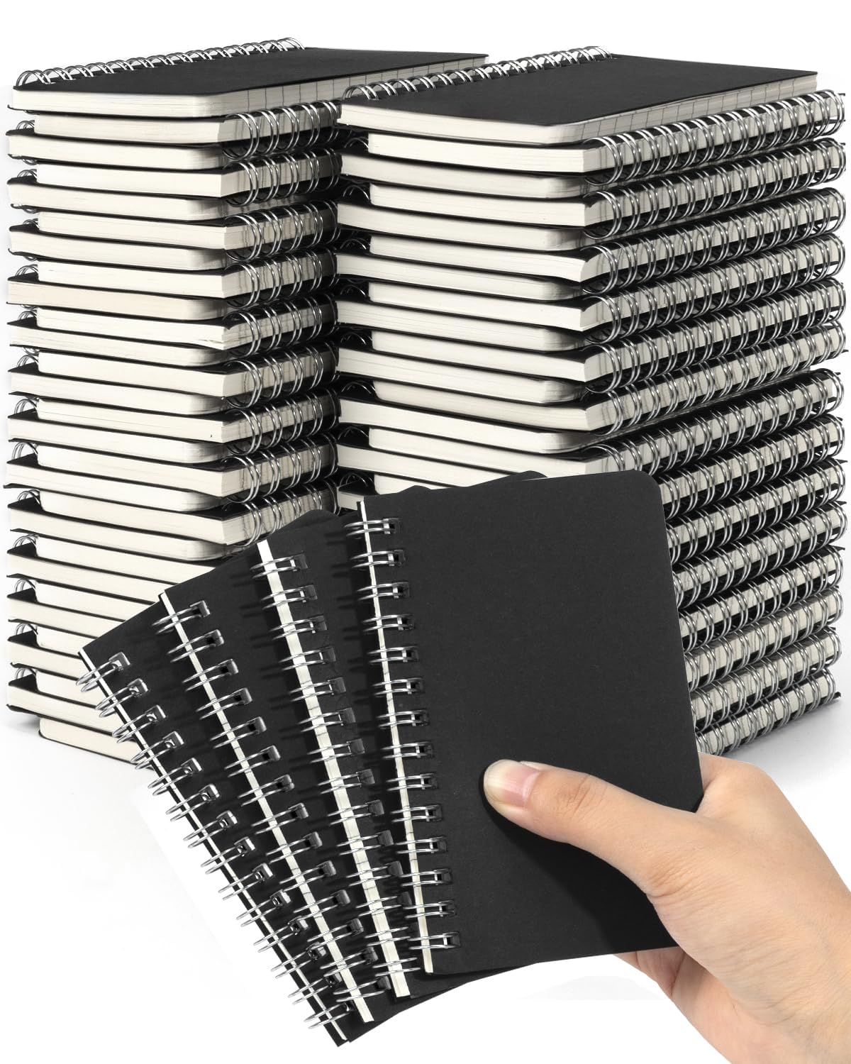 Dynta Mini Spiral Notebooks 3x5 Bulk, Pocket Notebooks Memo Pads 30 Packs