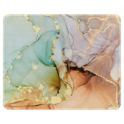 ITNRSIIET Mouse Pad with Stitched Edge Premium Textured Smooth Precise Operation Waterproof Washable Non-Slip Rubber Base Desktop Protection Mat, 10.2×8.3×0.12 inches, Palm Texture