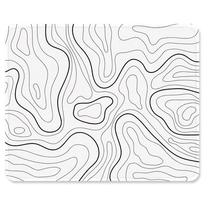 ITNRSIIET Mouse Pad with Stitched Edge Premium Textured Smooth Precise Operation Waterproof Washable Non-Slip Rubber Base Desktop Protection Mat, 10.2×8.3×0.12 inches, Palm Texture