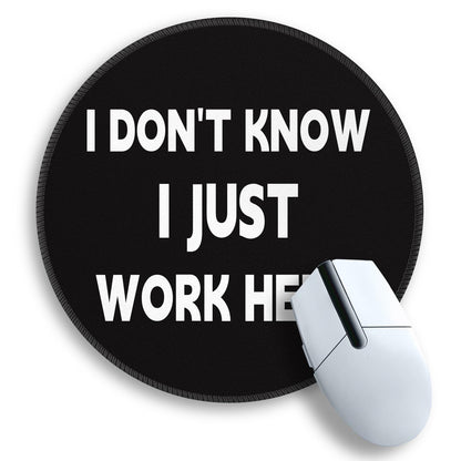 Gctriki Pink Round Mouse Pads for Desk, Cute Office Decor for Women 8.6 in