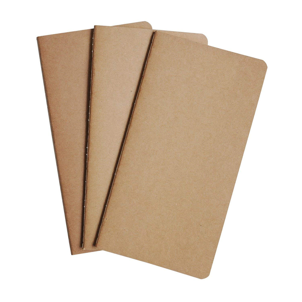Wanderings A5 Lined Travelers Notebook Insert / A5 Journal Refill | 5.5" x 8.3" (14 x 21cm) | 3 Booklets, 240 Lined Pages | Travelers Notebook Refills for Journals, Diaries, Planners